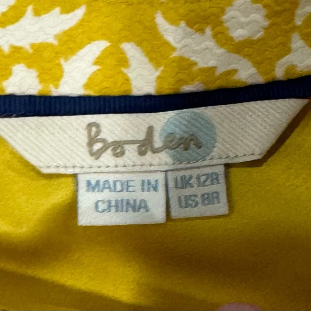Women’s Boden Talia Mimosa Woodblock Print
Sleeveless Dress Size 8 - Picture 9 of 12